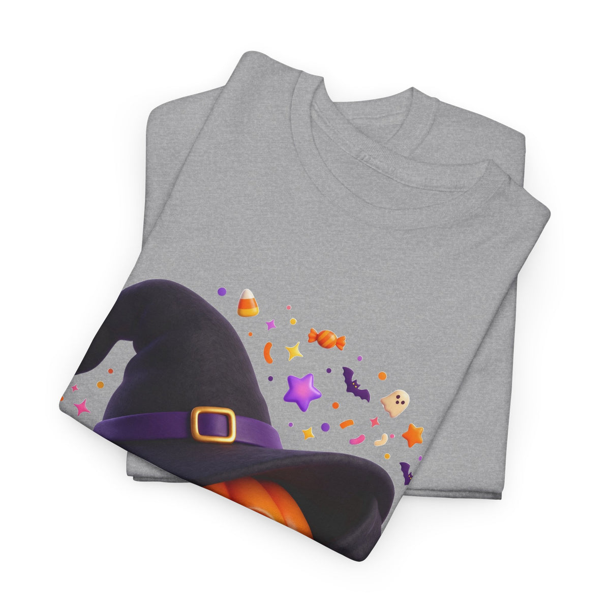 Pumpkin Witch T-Shirt — Cute Halloween Jack-o'-Lantern with Witch Hat
