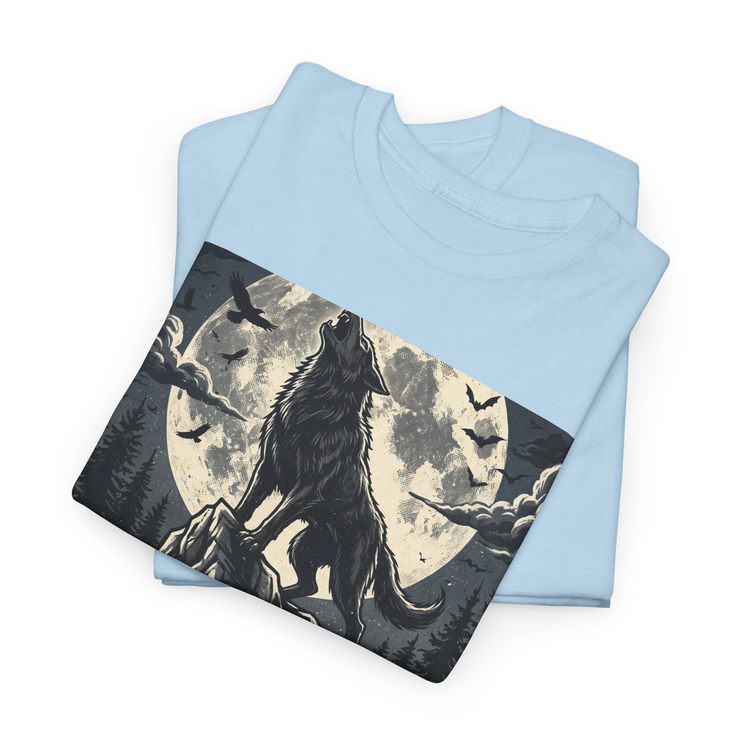 Full Moon Fever Wolf T-Shirt — 'Wild After Dark' Graphic Tee