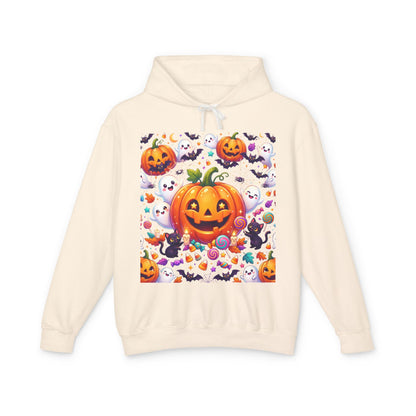 Halloween Pumpkin Hoodie — Cute Jack-o'-Lantern Candy Pattern
