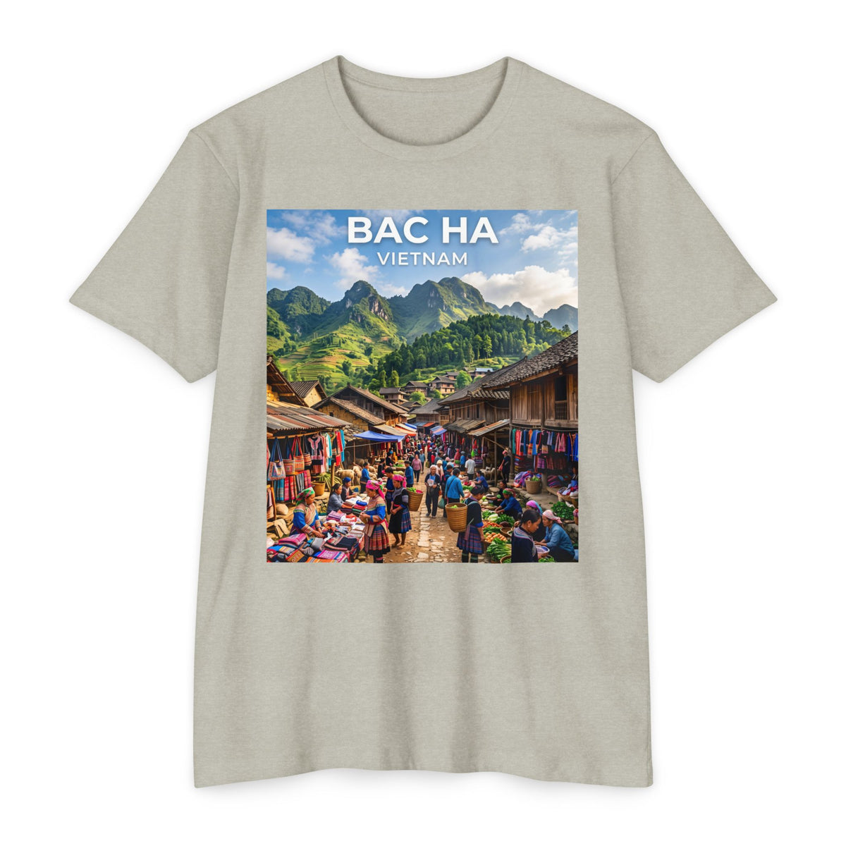Bac Ha Vietnam Market Photo T-Shirt — Vietnamese Travel Souvenir Tee