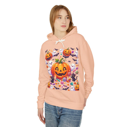 Halloween Pumpkin Hoodie — Cute Jack-o'-Lantern Candy Pattern