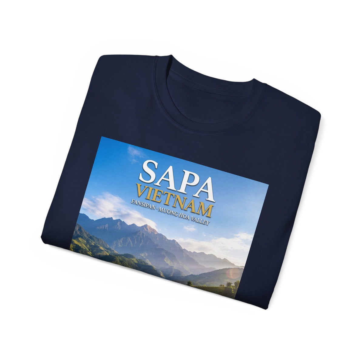 Sapa Vietnam Scenic Tee — Terraced Rice Field Travel T‑Shirt