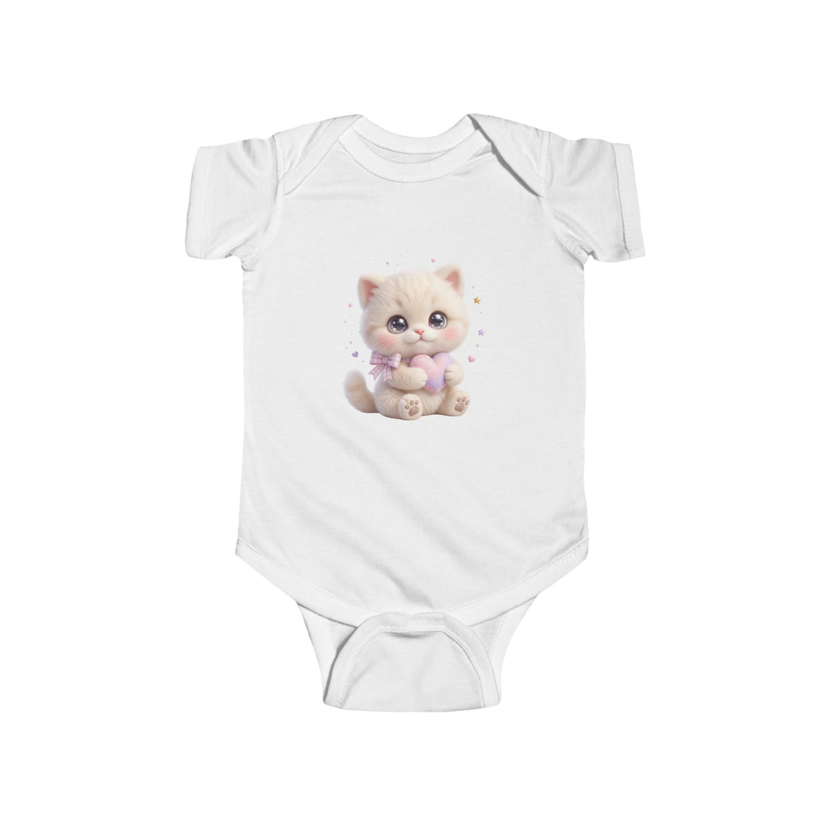 Cute Kitten Baby Bodysuit – Adorable Plush Cat Infant Onesie