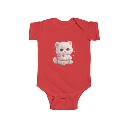Cute Kitten Baby Bodysuit – Adorable Plush Cat Infant Onesie