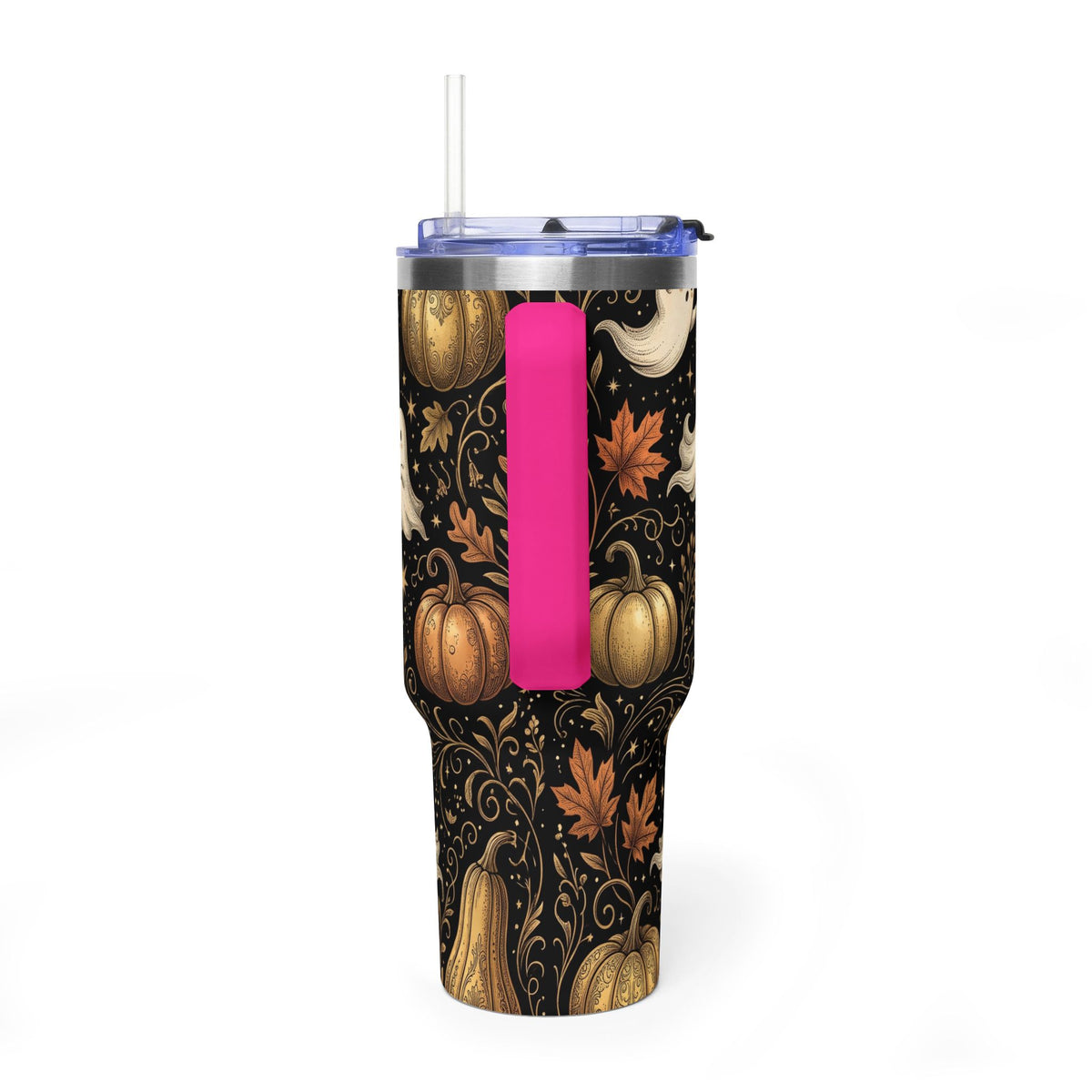 Let’s Get Spooky Halloween Ghosts & Pumpkins 40oz Thermal Tumbler
