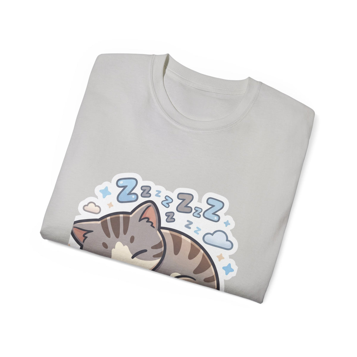 Sleeping Kitty T-Shirt — Cute Sleeping Cat Design (Zzz)