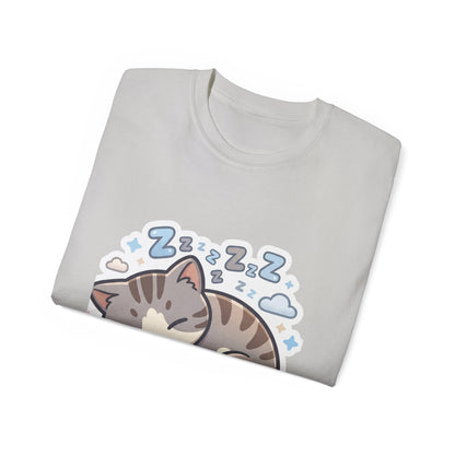 Sleeping Kitty T-Shirt — Cute Sleeping Cat Design (Zzz)