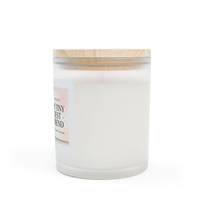 My Tiny Best Friend Frosted Glass Candle — 11oz Pet Lover Scented Candle