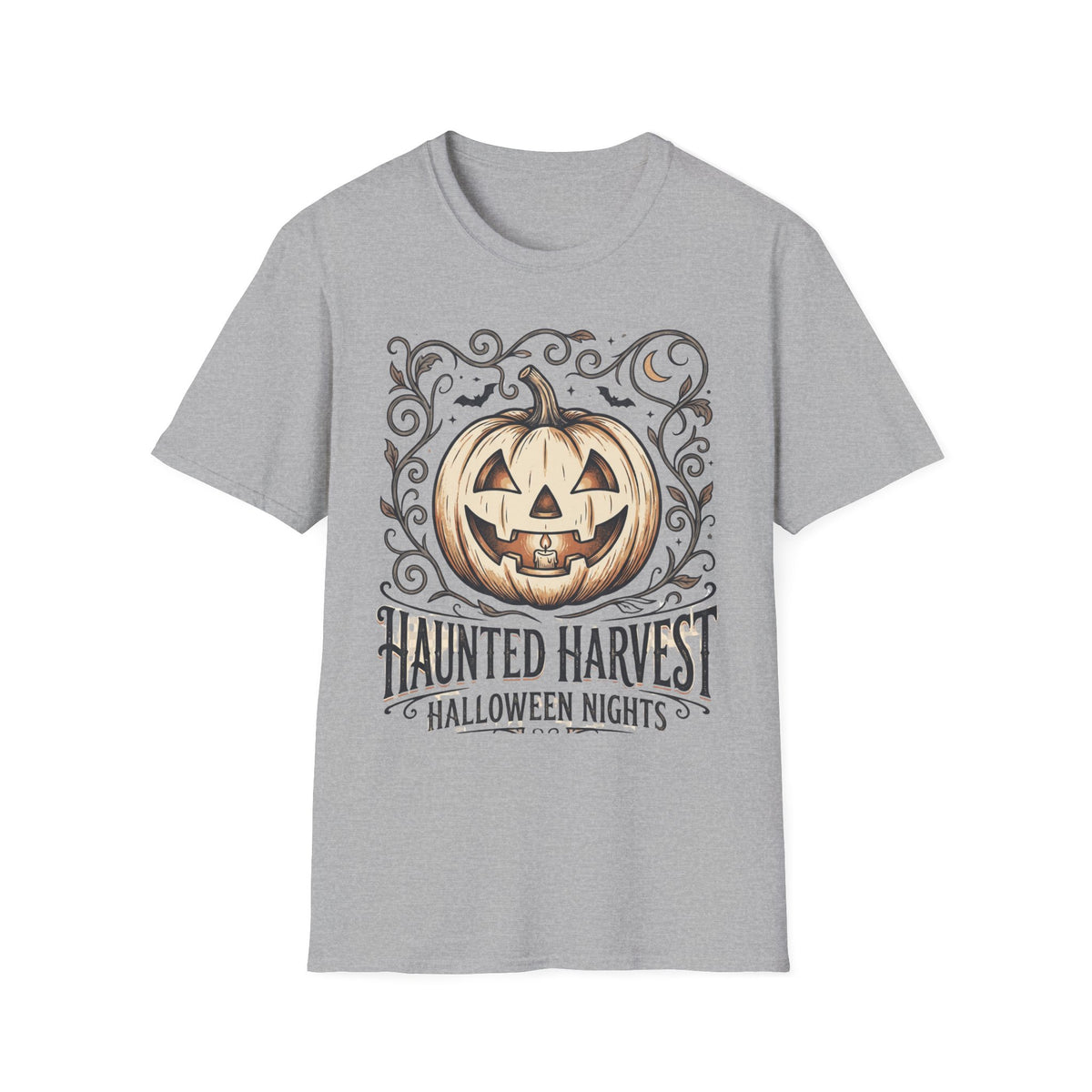 Halloween Pumpkin T-Shirt — "Haunted Harvest: Halloween Nights" Graphic Tee