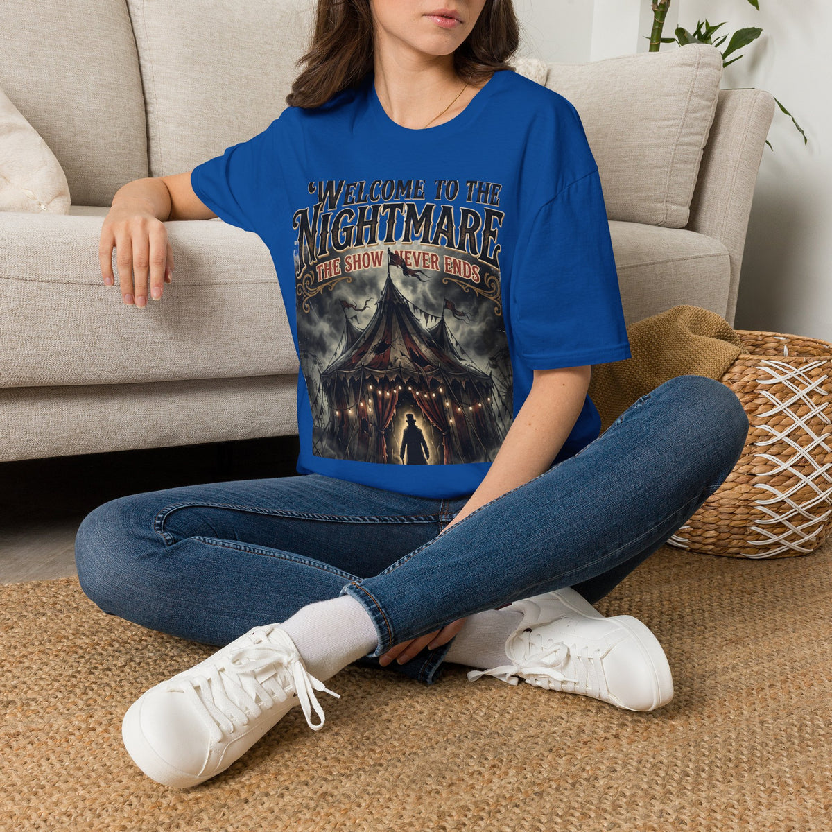 Welcome to the Nightmare T-Shirt — Horror Carnival Graphic Tee