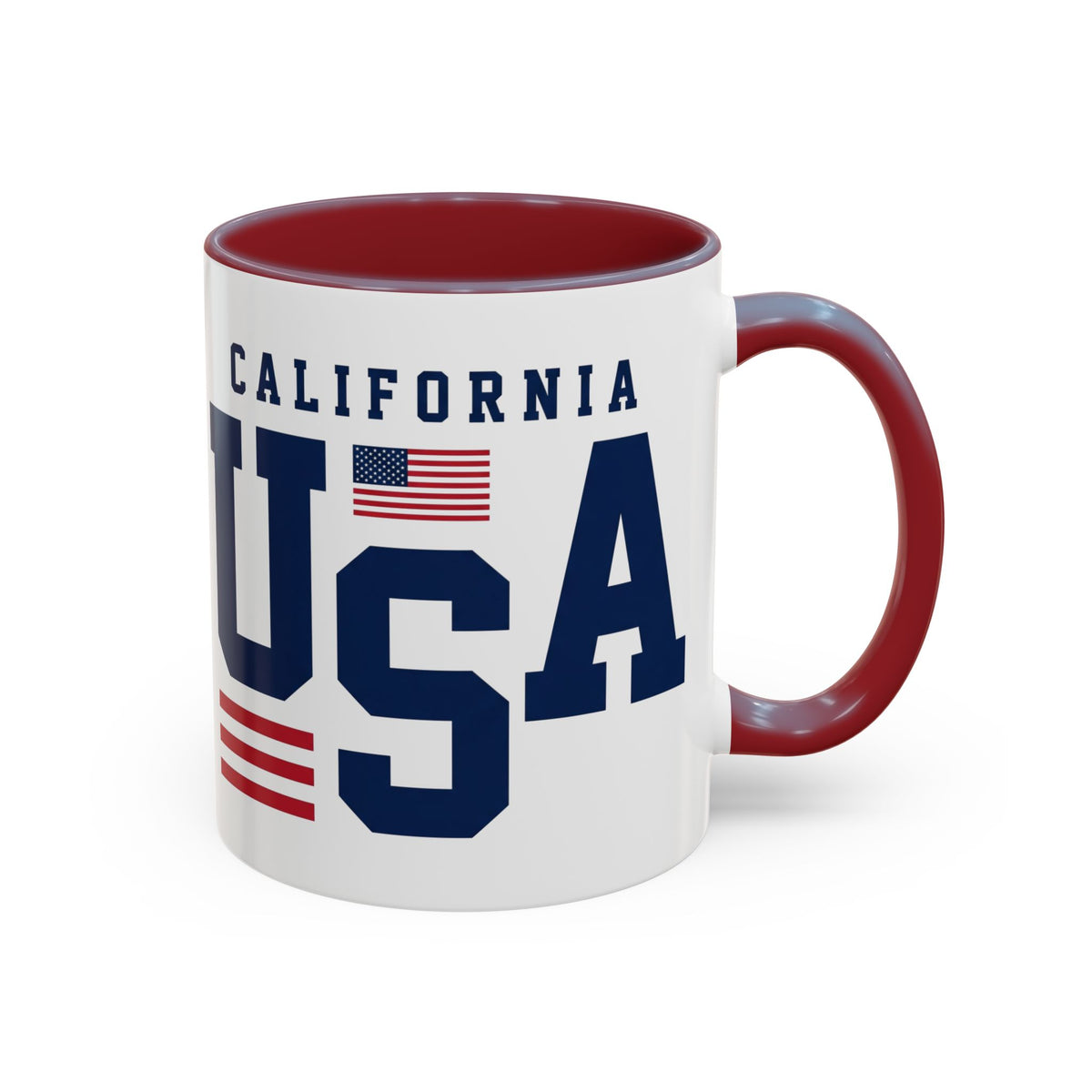USA California Coffee Mug — Patriotic Accent 11/15oz