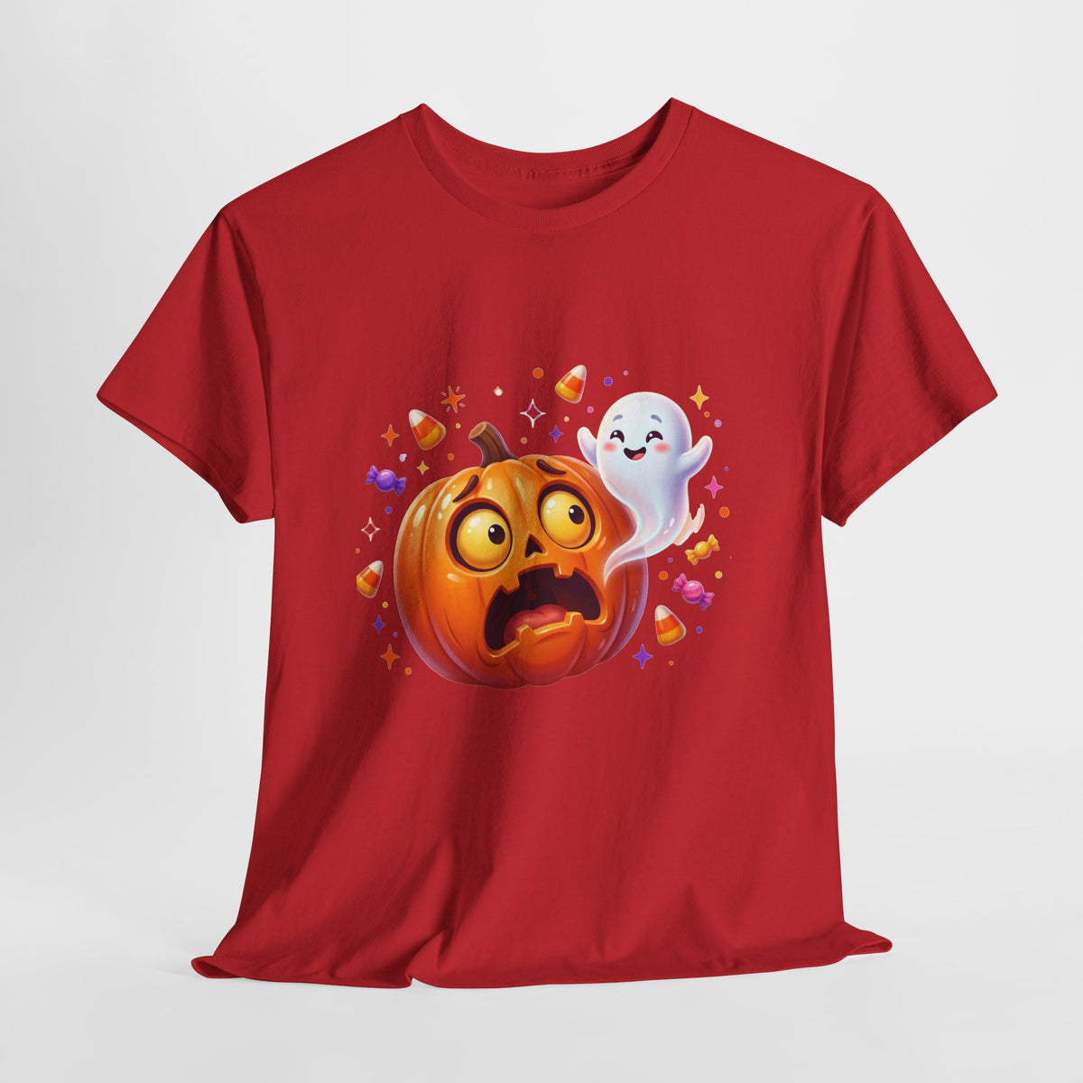 Halloween Pumpkin & Friendly Ghost T-Shirt