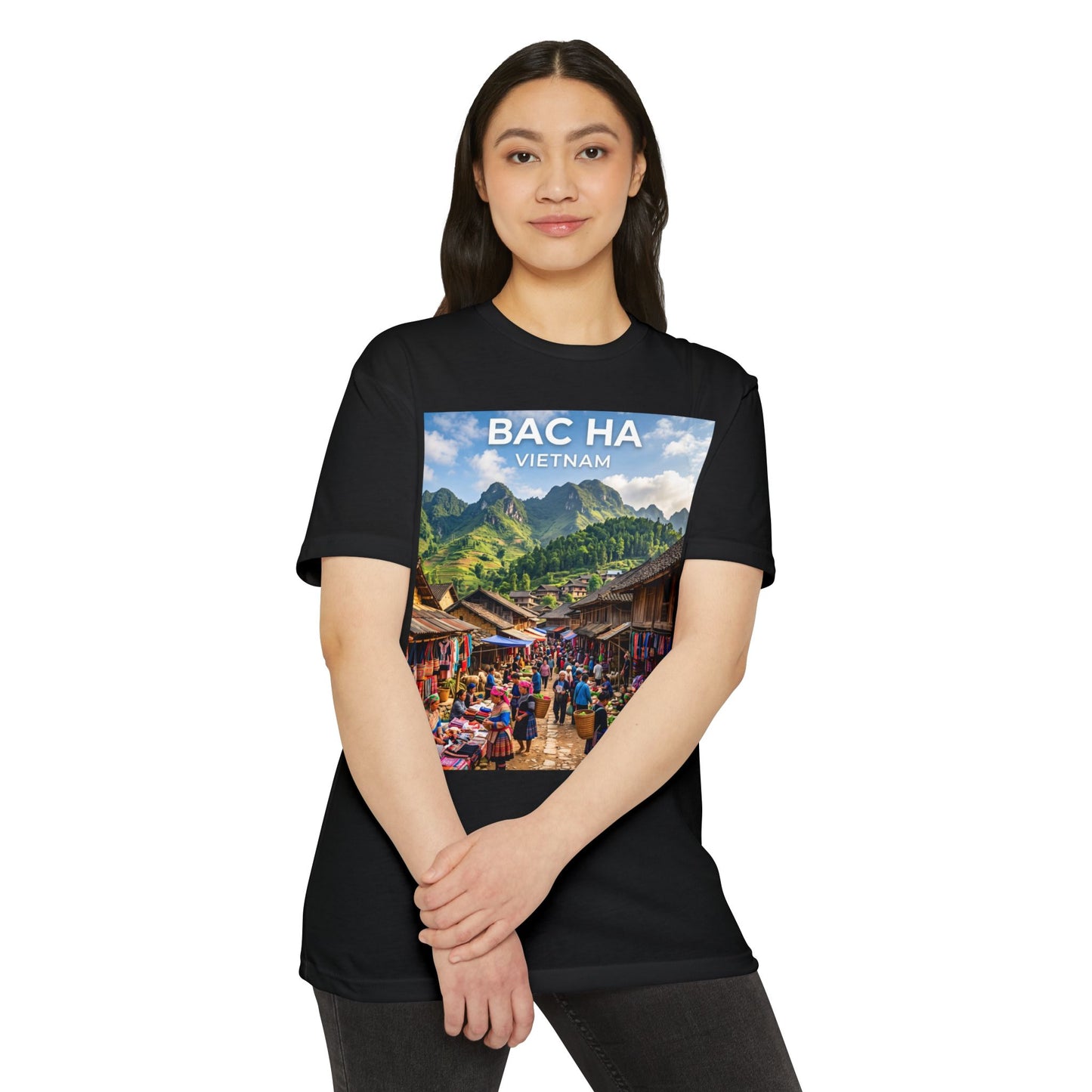 Bac Ha Vietnam Market Photo T-Shirt — Vietnamese Travel Souvenir Tee