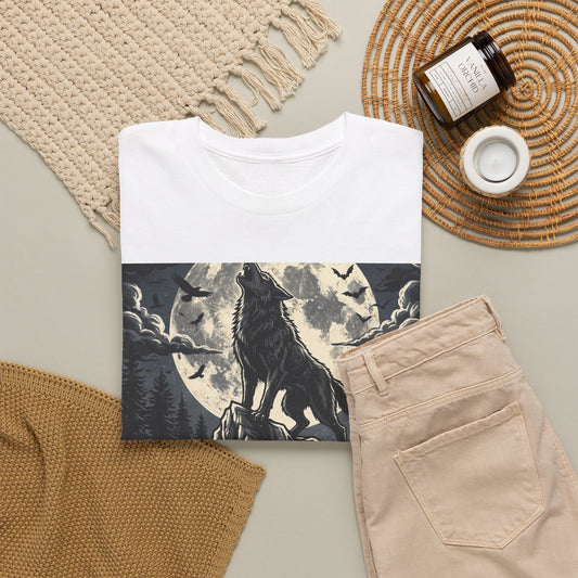 Full Moon Fever Wolf T-Shirt — 'Wild After Dark' Graphic Tee