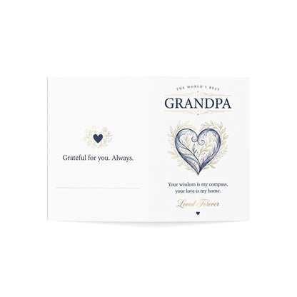 The World’s Best Grandpa Greeting Card – Grateful Love & Appreciation