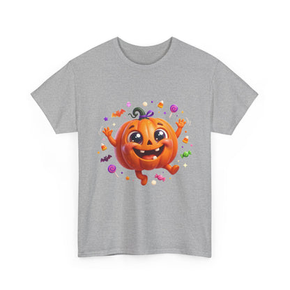 Halloween Pumpkin T‑Shirt — Happy Jack-O'-Lantern Candy Graphic Tee