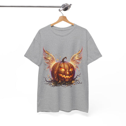 Halloween Pumpkin Tee — Winged Jack-O'-Lantern Graphic Shirt