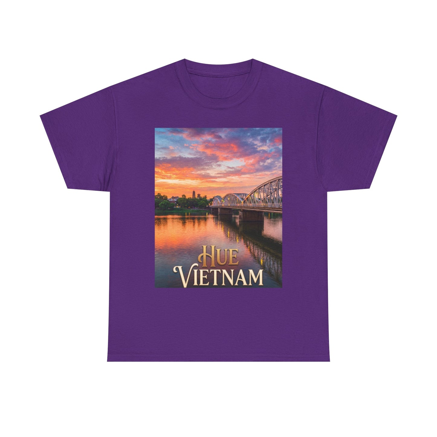 Hue Vietnam Sunset T-Shirt - Scenic Travel Souvenir Tee