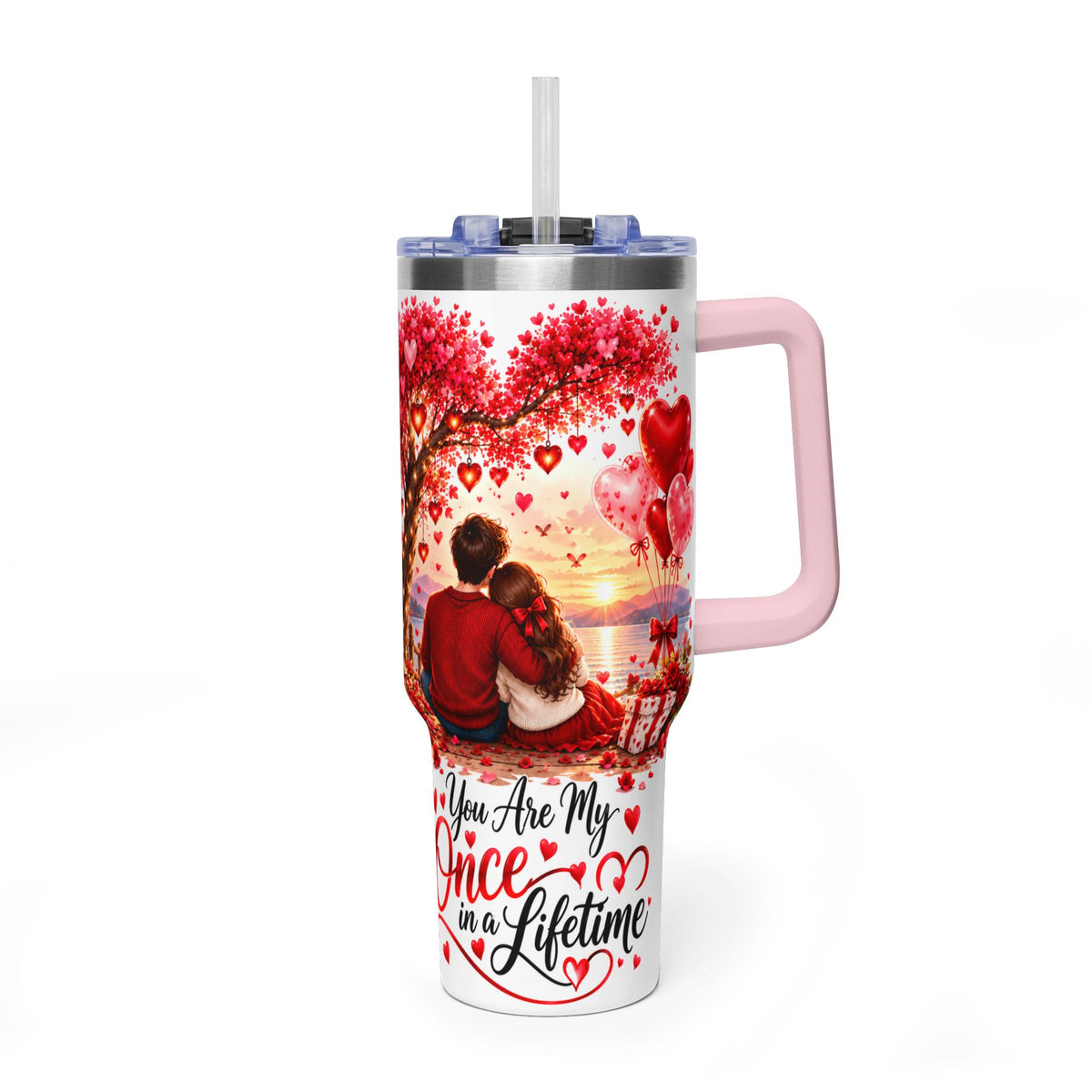 40oz Valentine’s Day Love Tree Thermal Tumbler