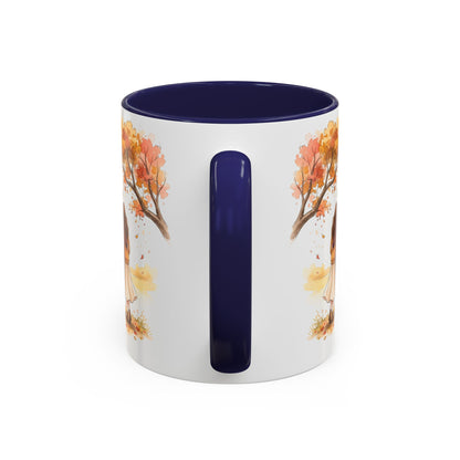 Autumn Couple Under Tree Coffee Mug