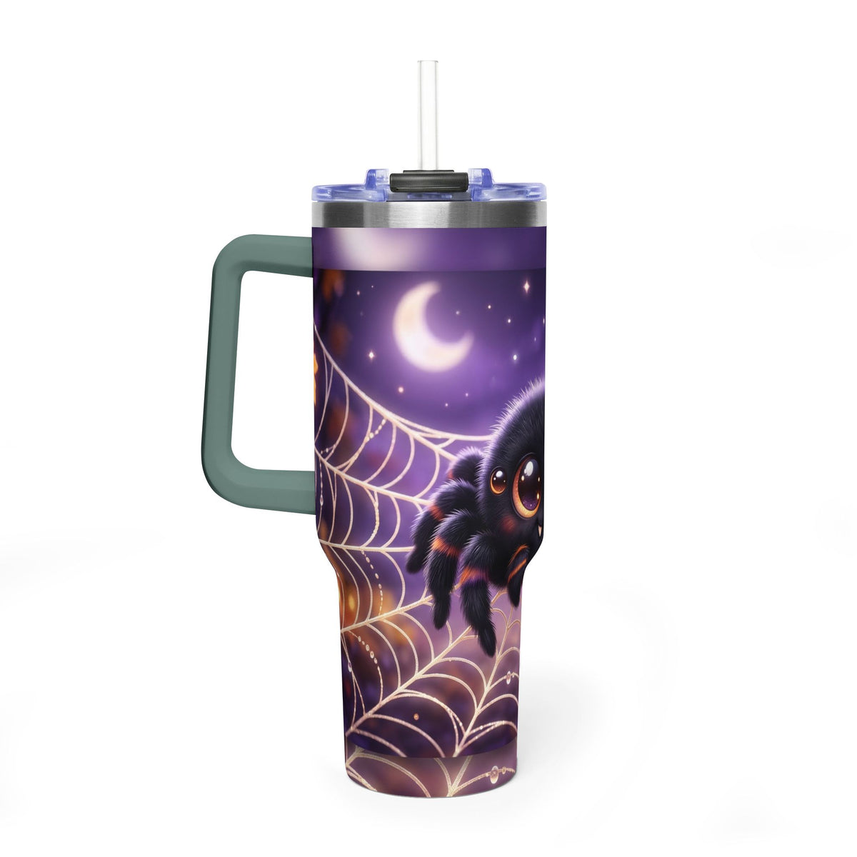 40oz Spider Web Moon Tumbler