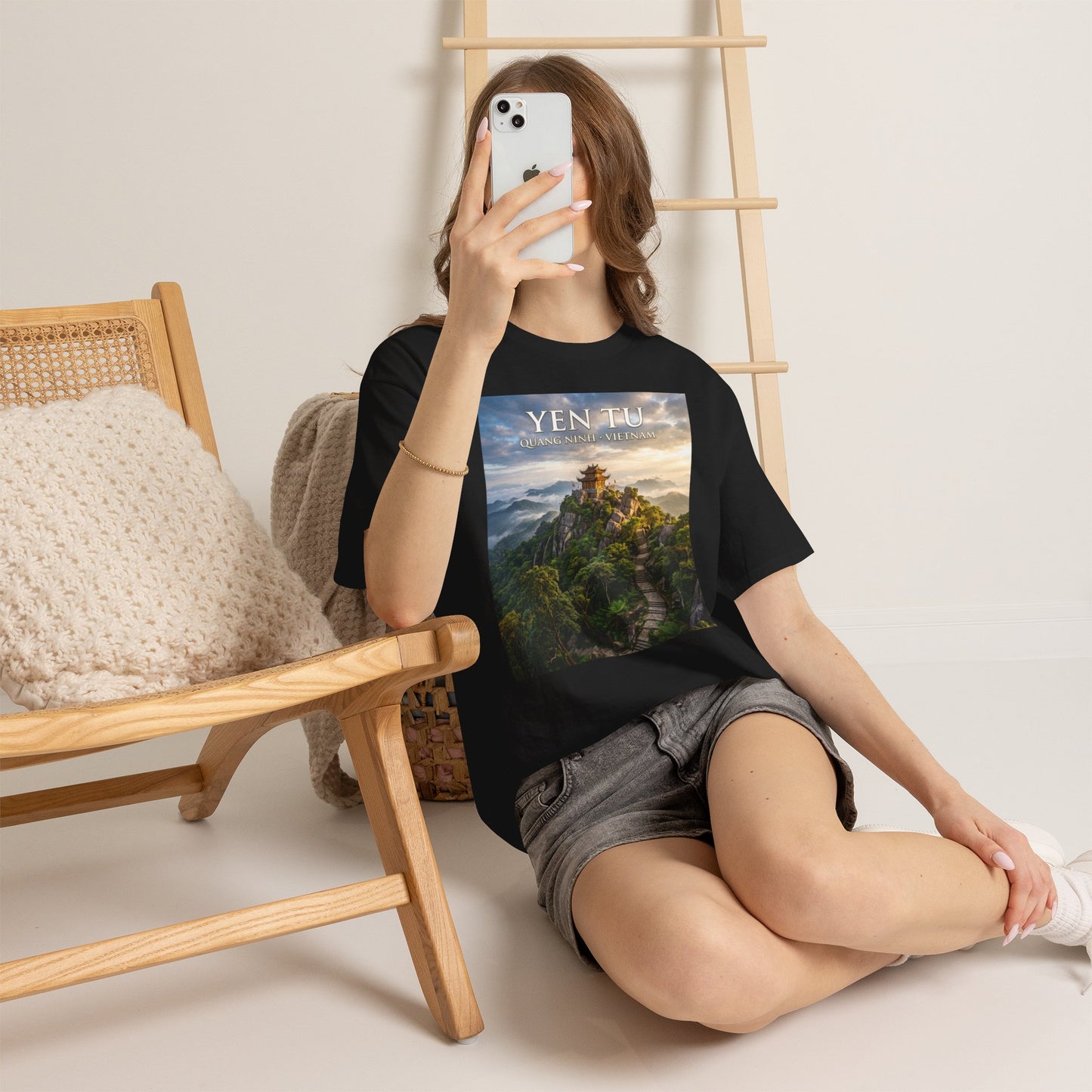 Yen Tu Mountain Scenic Tee – 'YEN TU: Listen to the Silence' Travel Photography T-Shirt