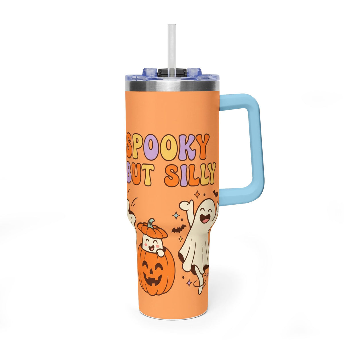 Spooky But Cute Halloween Ghosts 40oz Thermal Tumbler