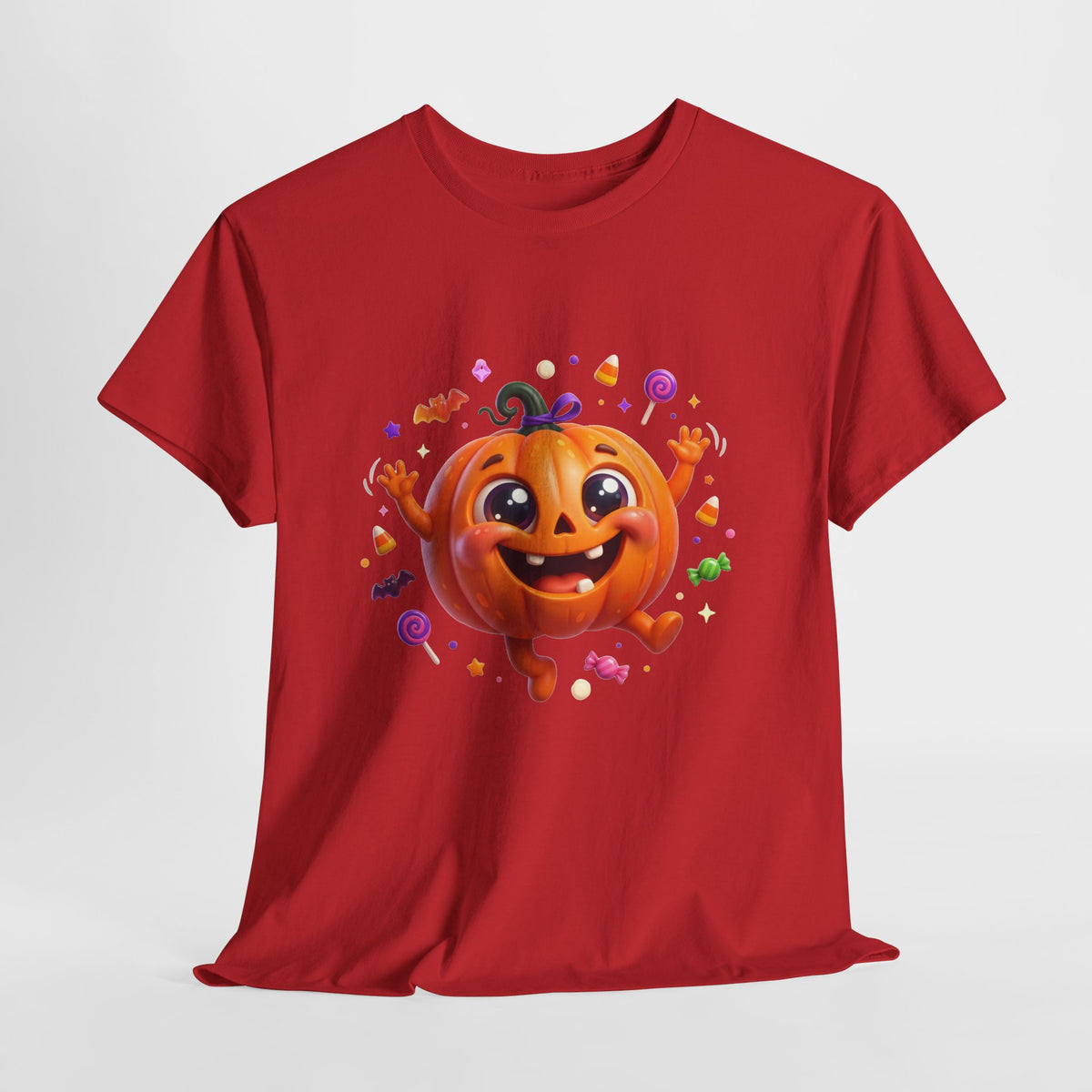 Halloween Pumpkin T‑Shirt — Happy Jack-O'-Lantern Candy Graphic Tee