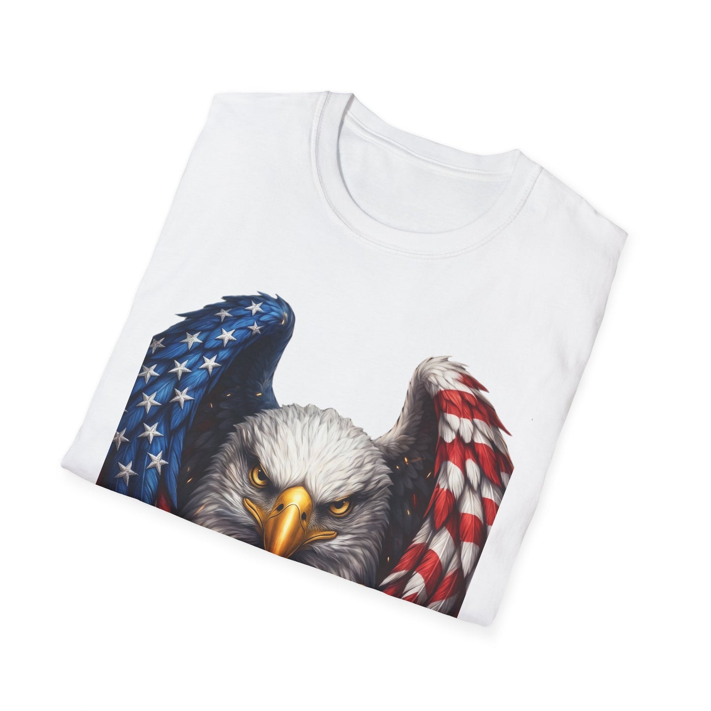 Patriotic Eagle T-Shirt — American Flag Wings Graphic