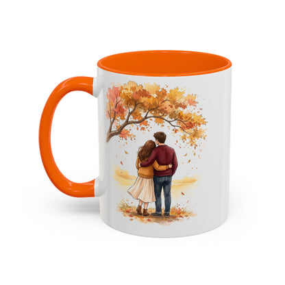 Autumn Couple Under Tree Coffee Mug