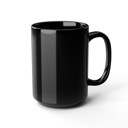 Crying Cat Black Mug (11oz & 15oz) — Cute Sad Kitty Coffee Cup