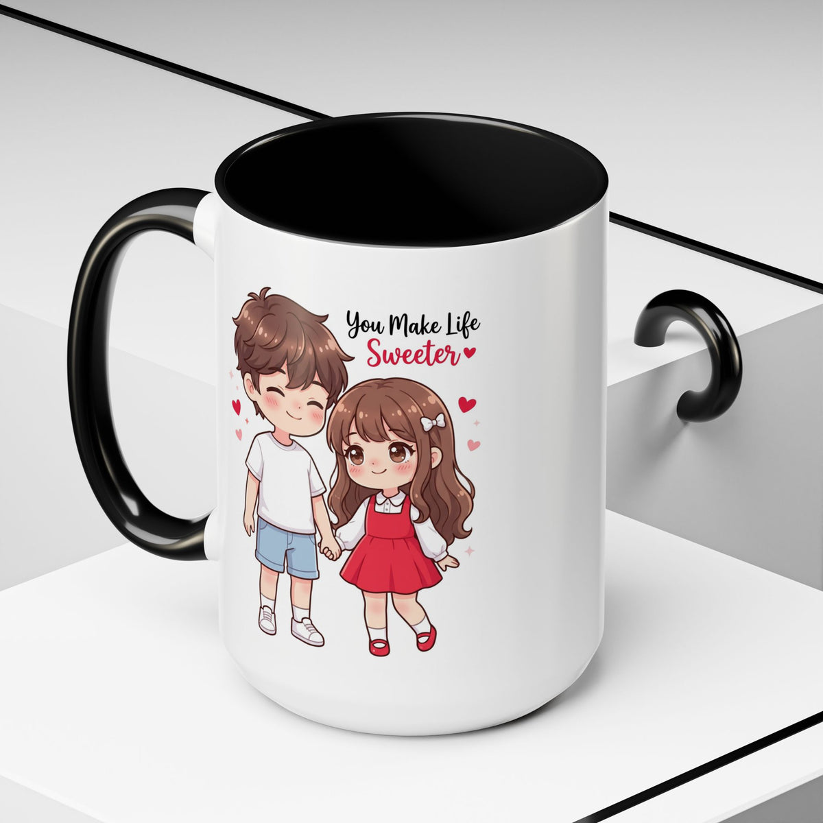 You Make Life Sweeter Couple Coffee Mug