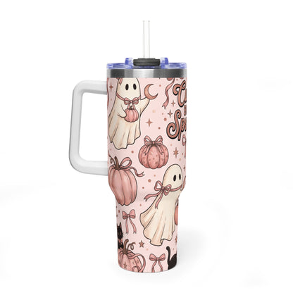 Cute But Spooky Ghosts & Pumpkins 40oz Tumbler