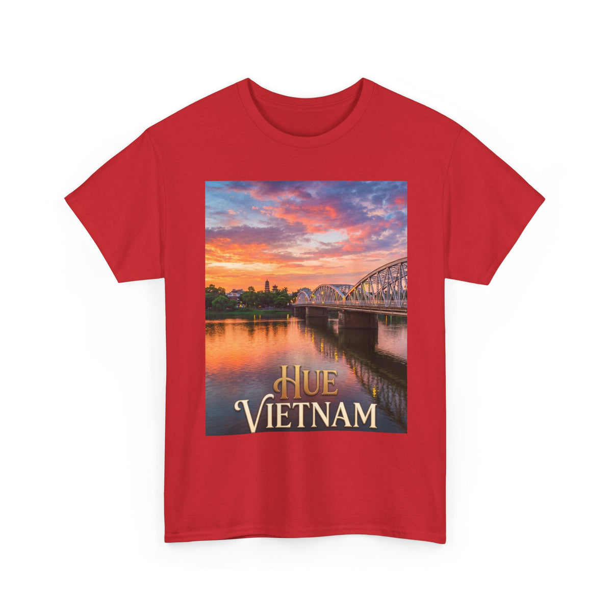 Hue Vietnam Sunset T-Shirt - Scenic Travel Souvenir Tee