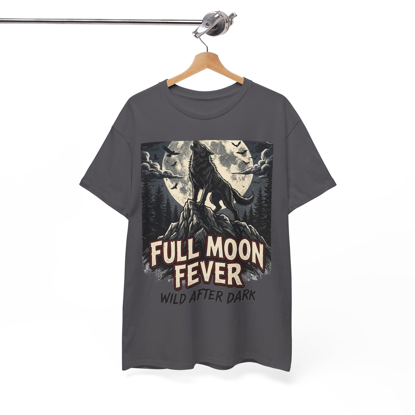 Full Moon Fever Wolf T-Shirt — 'Wild After Dark' Graphic Tee