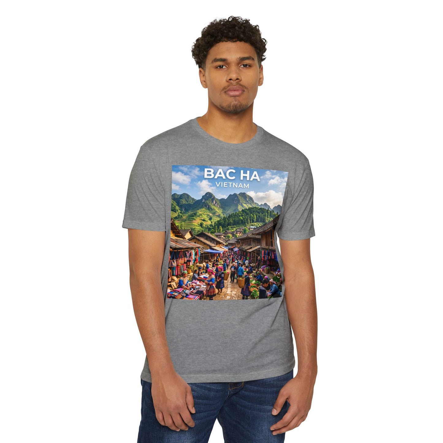 Bac Ha Vietnam Market Photo T-Shirt — Vietnamese Travel Souvenir Tee