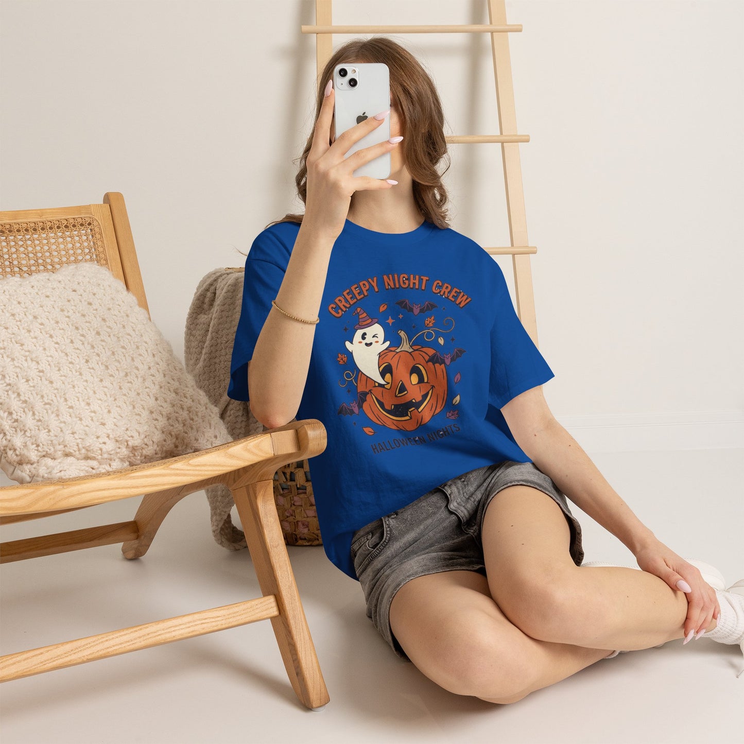 Halloween Nights T-Shirt — Creepy Night Crew Pumpkin & Ghost Tee