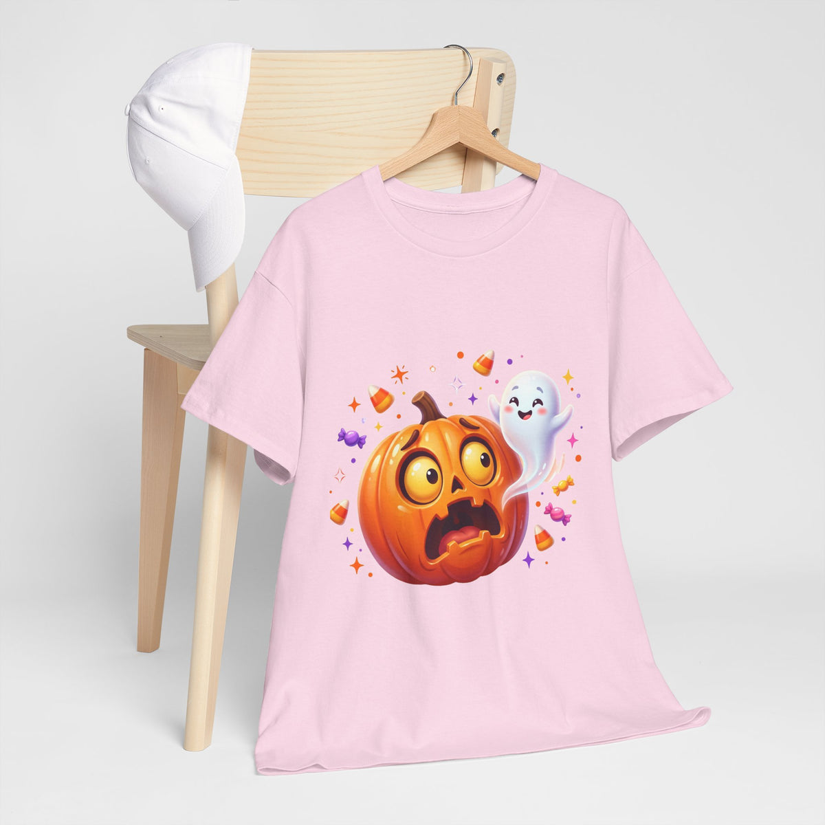 Halloween Pumpkin & Friendly Ghost T-Shirt