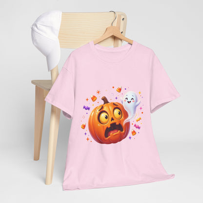 Halloween Pumpkin & Friendly Ghost T-Shirt