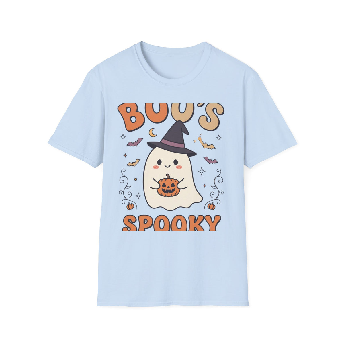 Halloween Ghost T-Shirt — "Boo's Spooky" Cute Witch Ghost Graphic