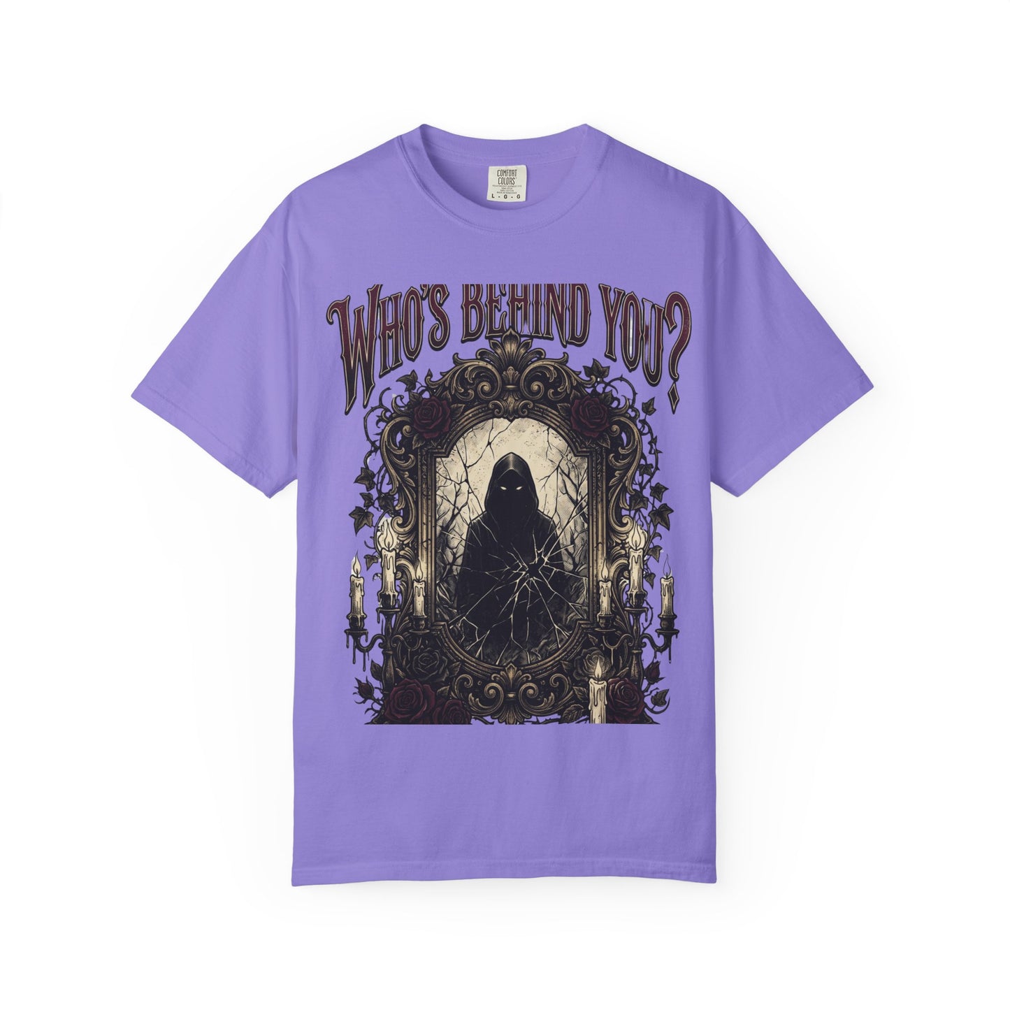 Who's Behind You? Gothic Grim Reaper T-Shirt
