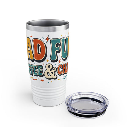 20oz Tumbler – Dad Fuel Coffee & Chill Travel Cup