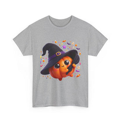 Pumpkin Witch T-Shirt — Cute Halloween Jack-o'-Lantern with Witch Hat