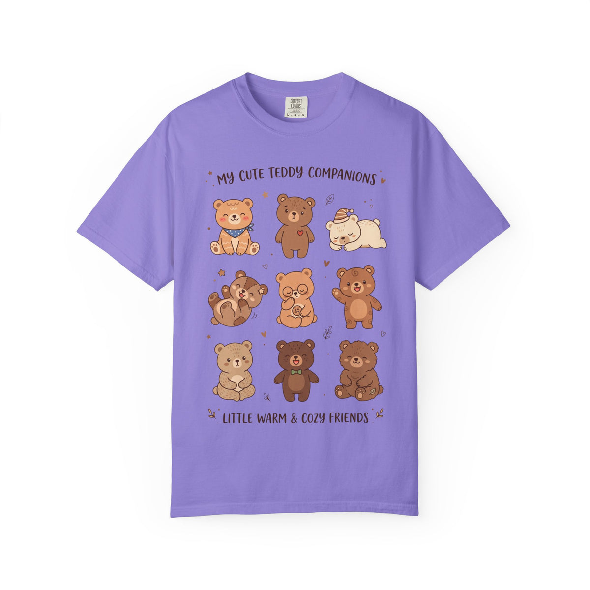 T-Shirt — Cute Teddy Companions Graphic Tee ("My Cute Teddy Companions — Little Warm & Cozy Friends")