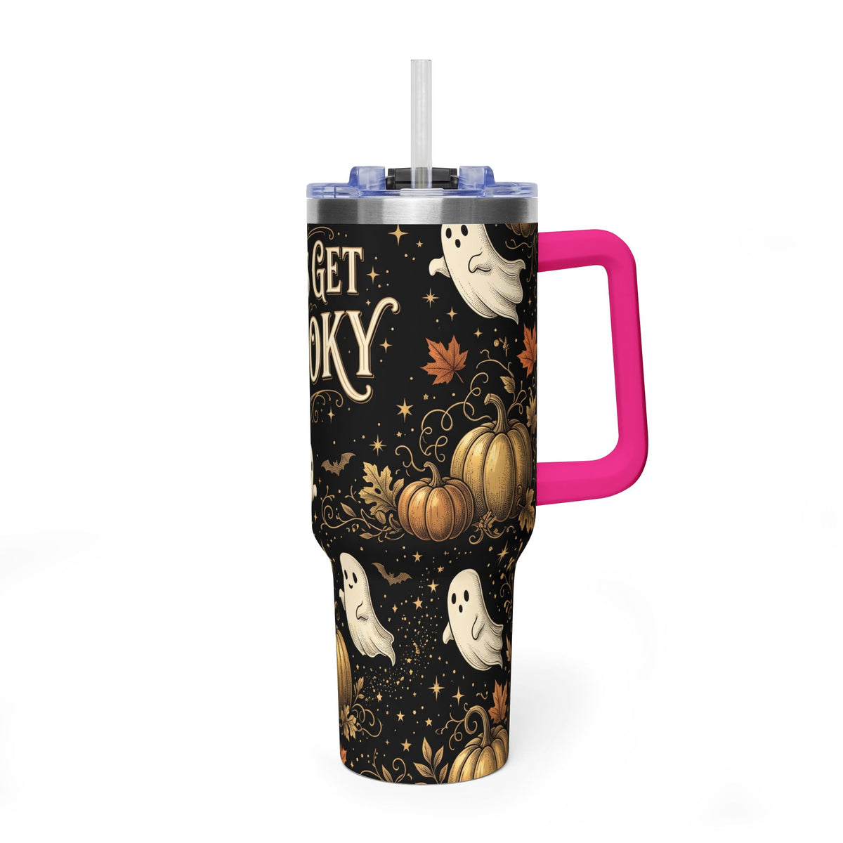 Let’s Get Spooky Halloween Ghosts 40oz Tumbler