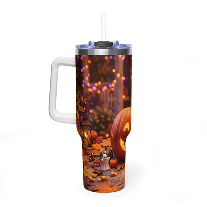 Halloween Pumpkin Jack-O’-Lantern 40oz Thermal Tumbler