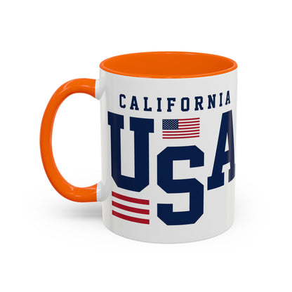 USA California Coffee Mug — Patriotic Accent 11/15oz