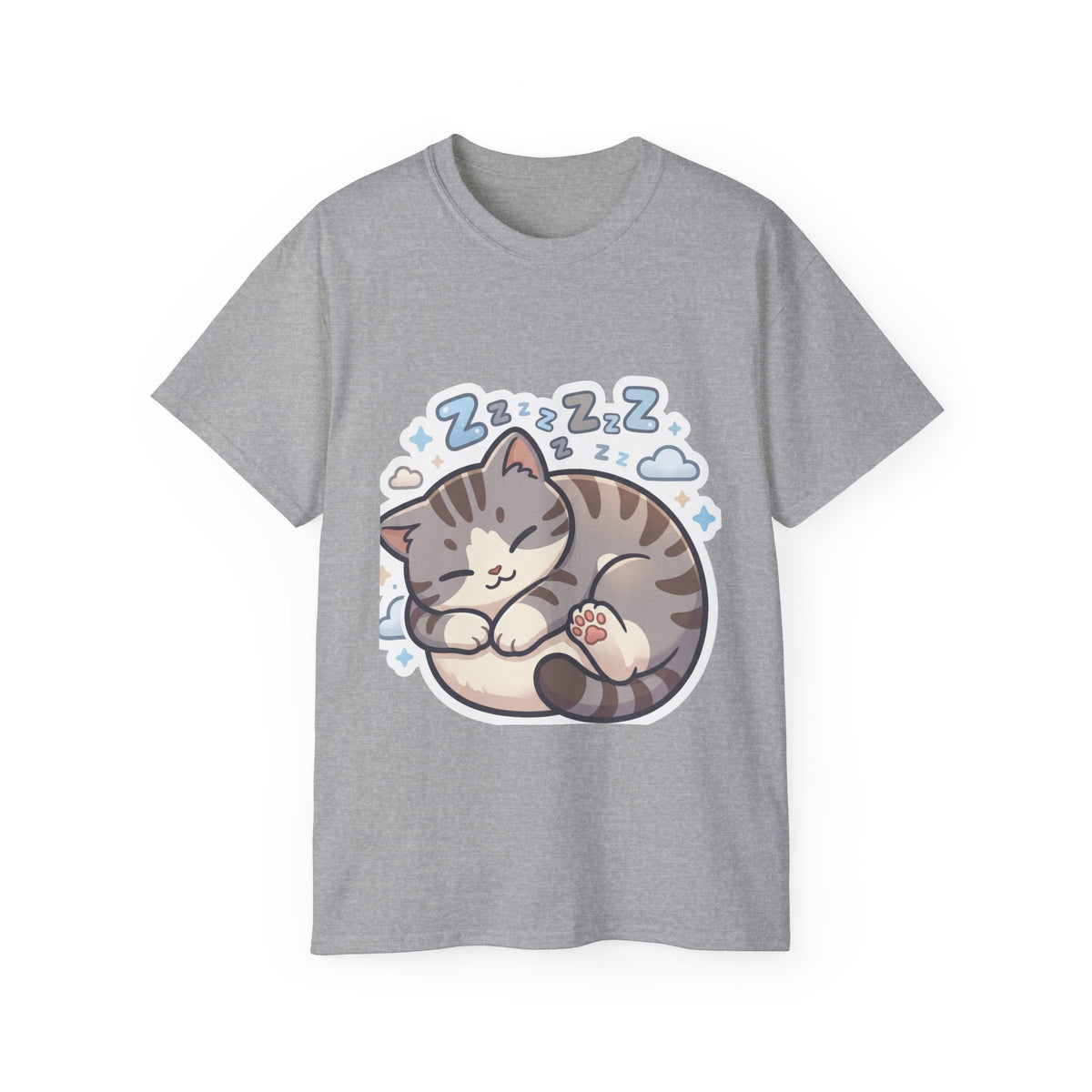 Sleeping Kitty T-Shirt — Cute Sleeping Cat Design (Zzz)