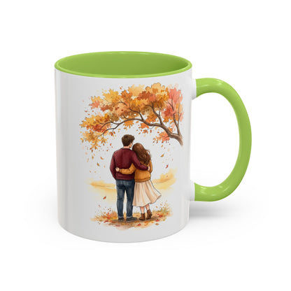 Autumn Couple Under Tree Coffee Mug