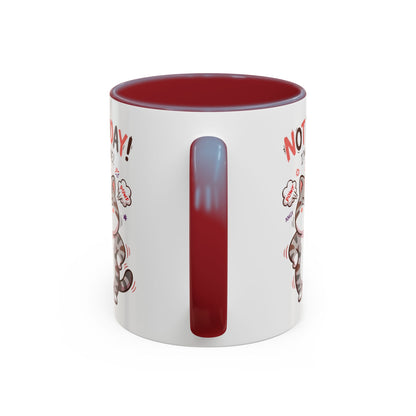 Funny Cat Mug - "Not Today! I'm Done" Accent Coffee Mug (11/15oz)